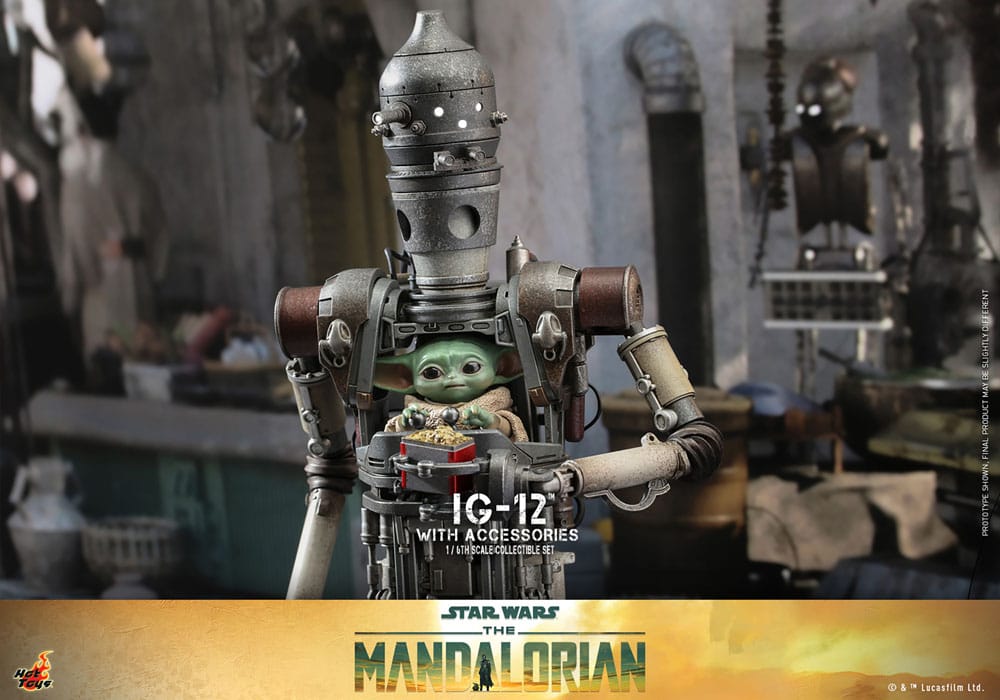 IG-12 with accessories Star Wars: The Mandalorian 1/6 Figurka 36 cm - Image 13