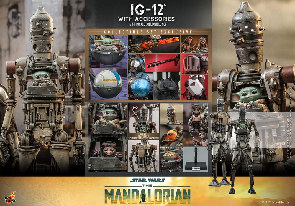 IG-12 with accessories Star Wars: The Mandalorian 1/6 Figurka 36 cm - Image 14