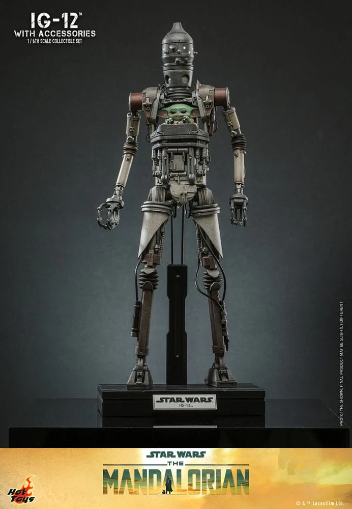 IG-12 with accessories Star Wars: The Mandalorian 1/6 Figurka 36 cm - Image 5
