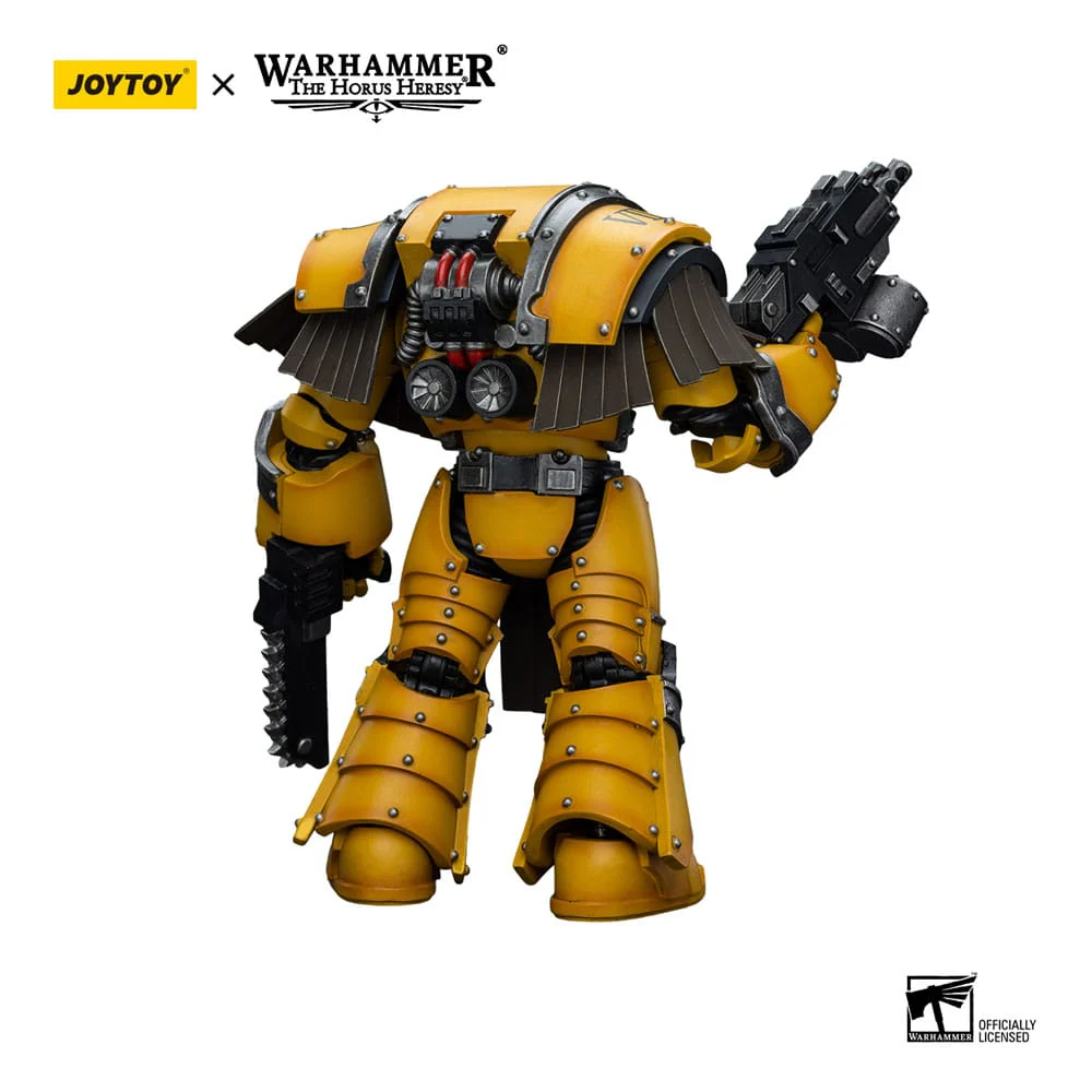 Imperial Fists Legion Cataphractii Terminator Squad Legion Cataphractii with Chainfist Warhammer The Horus Heresy 1/18 Figurka 12 cm - Image 2