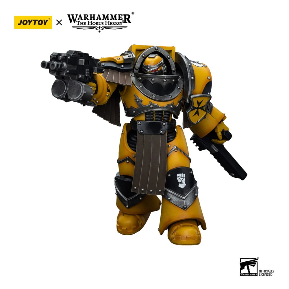 Imperial Fists Legion Cataphractii Terminator Squad Legion Cataphractii with Chainfist Warhammer The Horus Heresy 1/18 Figurka 12 cm - Image 4