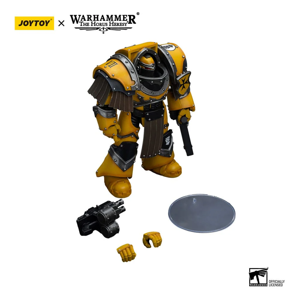 Imperial Fists Legion Cataphractii Terminator Squad Legion Cataphractii with Chainfist Warhammer The Horus Heresy 1/18 Figurka 12 cm - Image 5