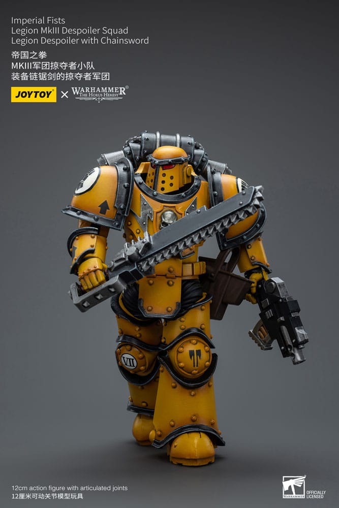 Imperial Fists Legion MkIII Despoiler Squad Legion Despoiler with Chainsword Warhammer The Horus Heresy 1/18 Figurka 12 cm - Image 8