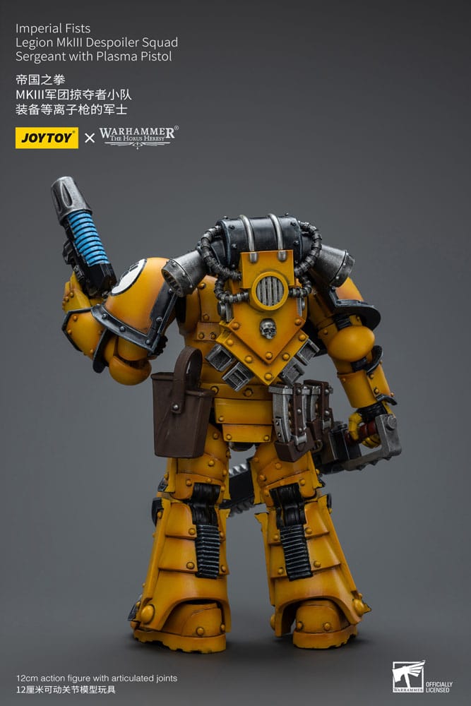 Imperial Fists Legion MkIII Despoiler Squad Sergeant with Plasma Pistol Warhammer The Horus Heresy 1/18 Figurka 12 cm - Image 2