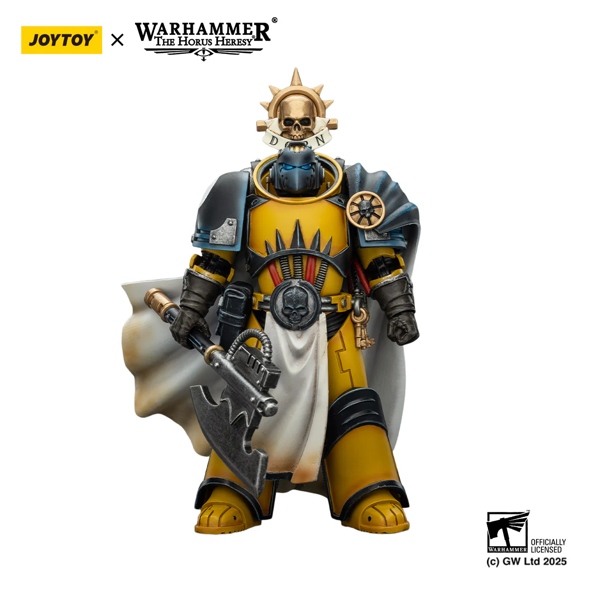Imperial Fists Librarian Consulwith Force Axe and Bolt Pistol Warhammer 40k 1/18 Figurka 12 cm
