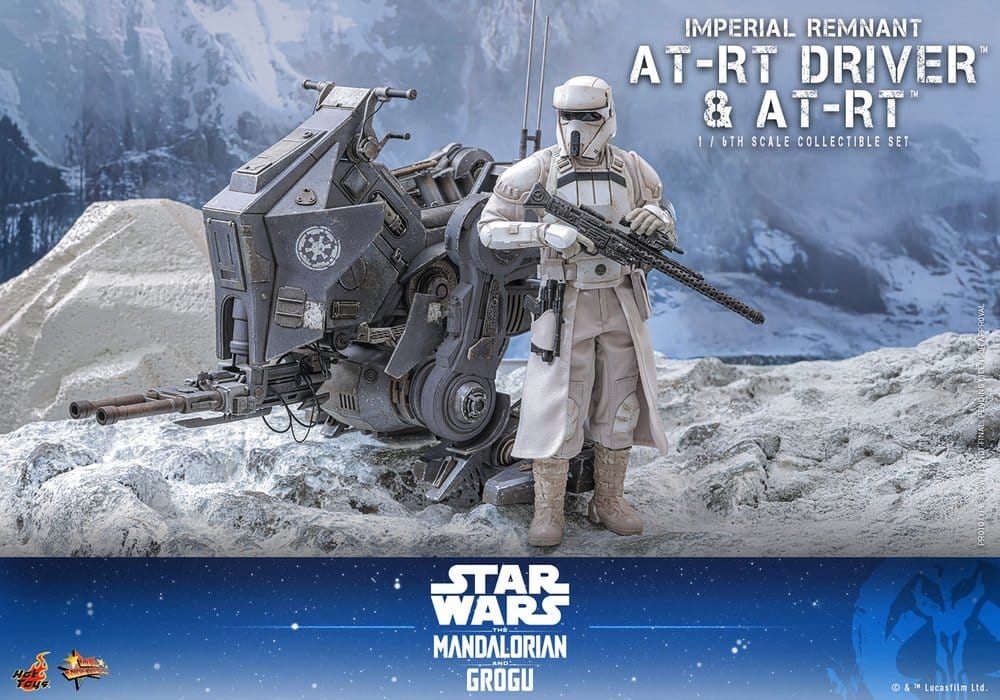 Imperial Remnant AT-RT Driver & AT-RT Star Wars: The Mandalorian & Grogu Movie Masterpiece 1/6 Figurki 60 cm - Image 11