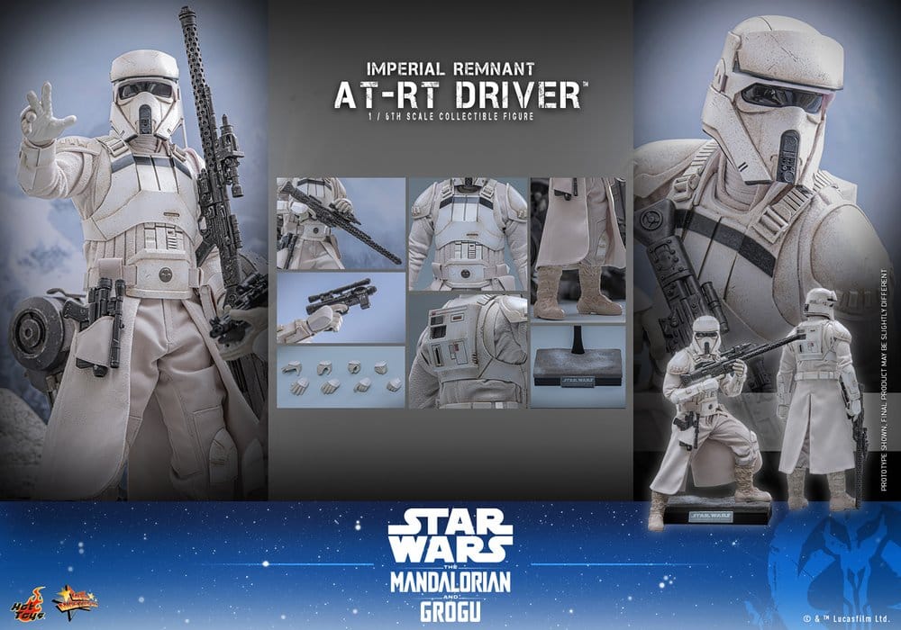 Imperial Remnant AT-RT Driver & AT-RT Star Wars: The Mandalorian & Grogu Movie Masterpiece 1/6 Figurki 60 cm - Image 22