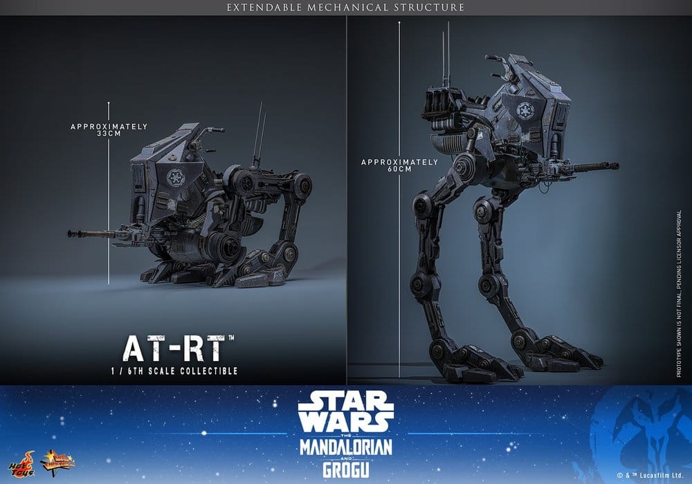 Imperial Remnant AT-RT Driver & AT-RT Star Wars: The Mandalorian & Grogu Movie Masterpiece 1/6 Figurki 60 cm - Image 6