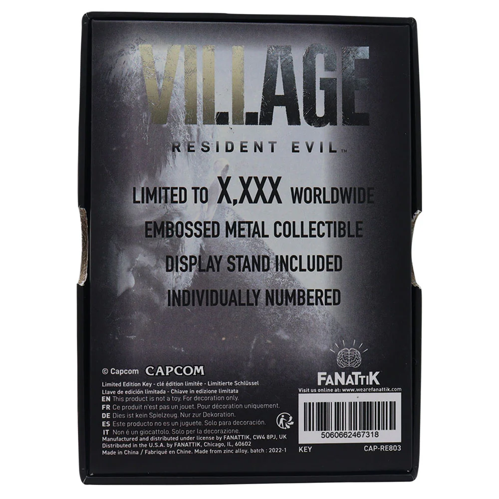 Insignia key Resident Evil VIII Replica 1/1 Limited Edition - Image 3