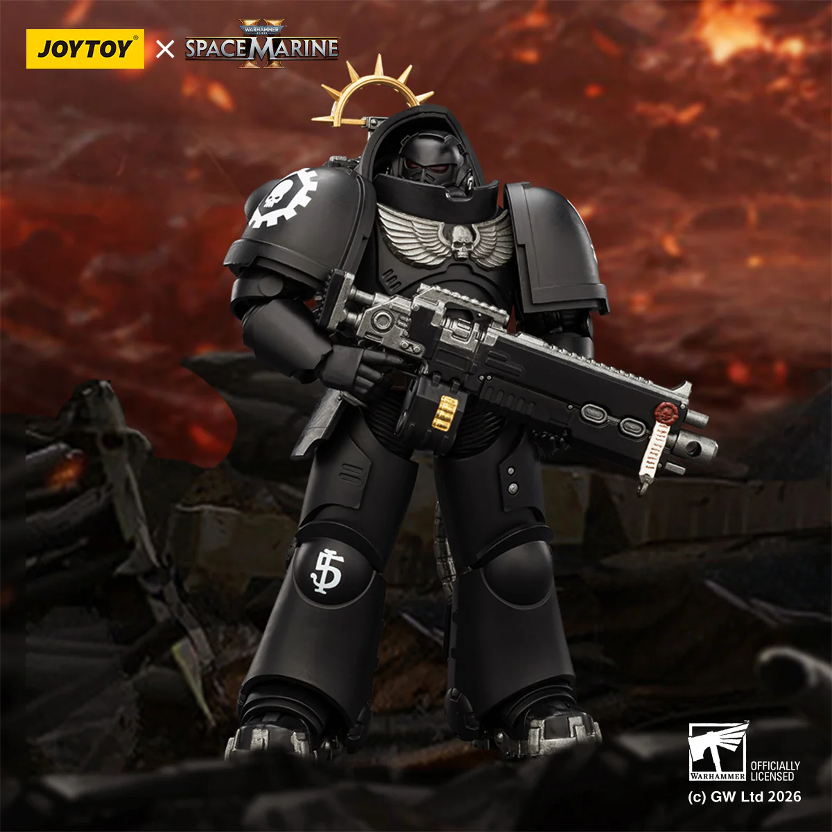 Iron Hands Heavy Intercessor Game Edition Warhammer 40k 1/18 Figurka 13 cm - Image 11