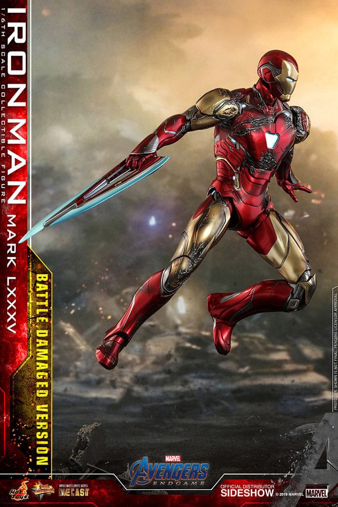 Iron Man Mark LXXXV Battle Damaged Version Marvel Avengers: Endgame Movie Masterpiece Diecast 1/6 Special Edition Figurka 32 cm - Image 11
