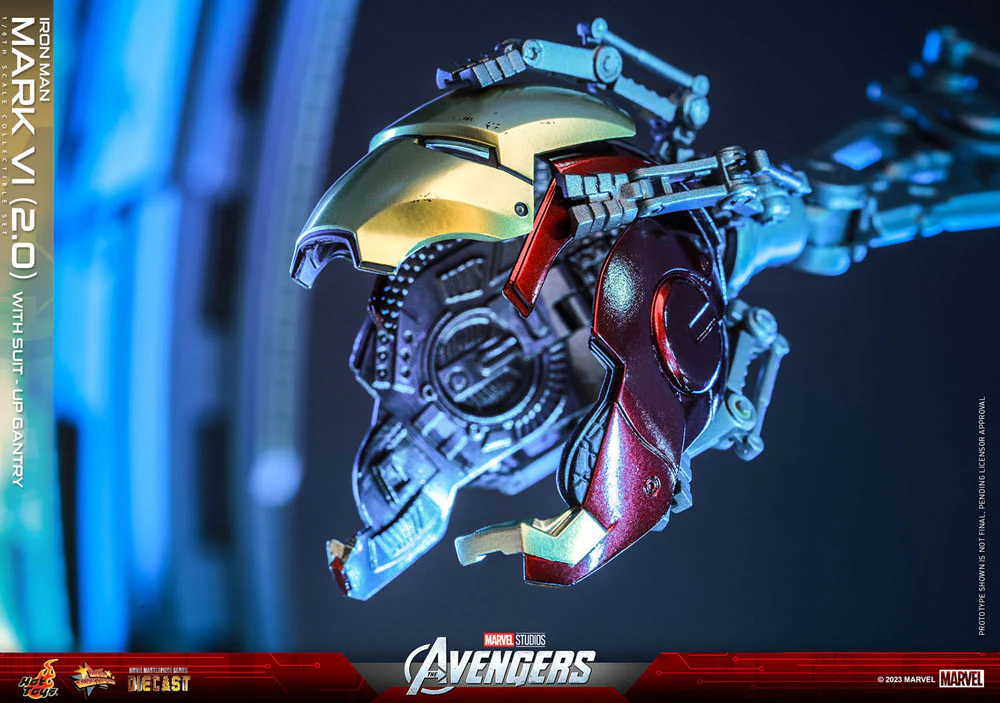 Iron Man Mark VI (2.0) with Suit-Up Gantry Marvel's The Avengers Movie Masterpiece Diecast 1/6 Figurka 32 cm - Image 20