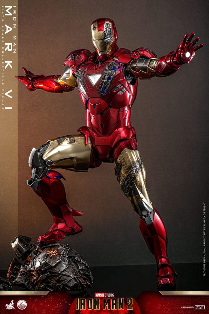 Iron Man Mark VI Iron Man 2 Movie 1/4 Figurka 48 cm - Image 3
