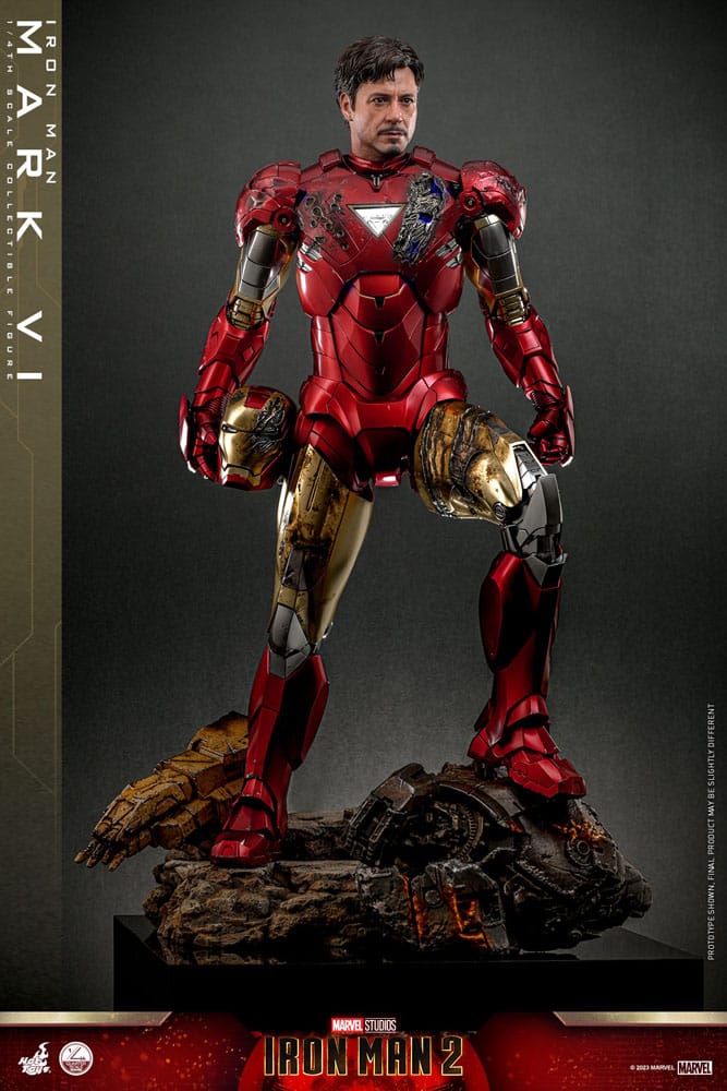 Iron Man Mark VI Iron Man 2 Movie 1/4 Figurka 48 cm - Image 6