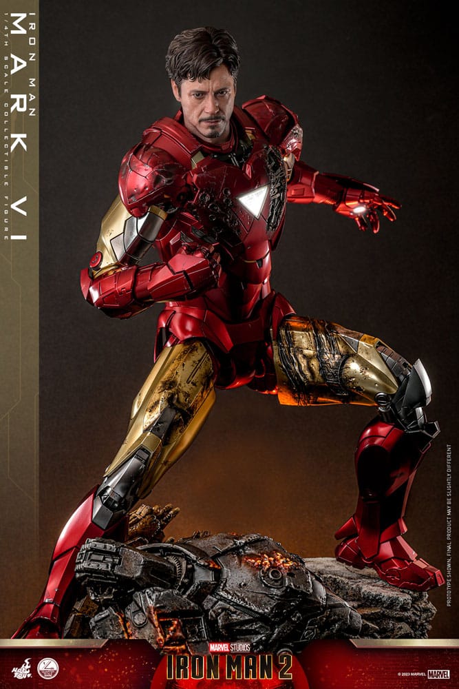 Iron Man Mark VI Iron Man 2 Movie 1/4 Figurka 48 cm - Image 7