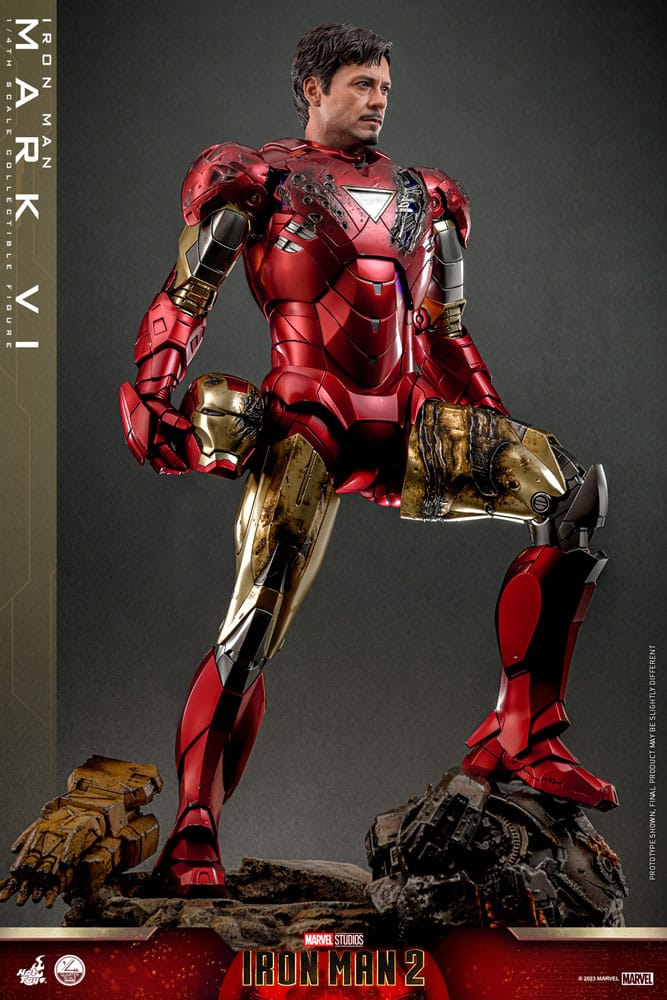 Iron Man Mark VI Iron Man 2 Movie 1/4 Figurka 48 cm - Image 8