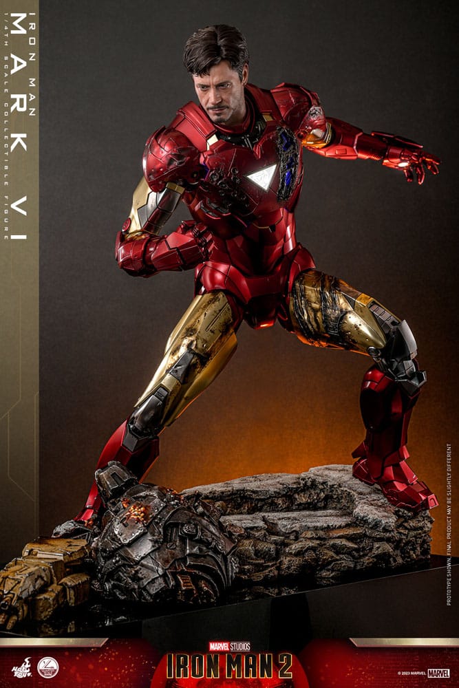 Iron Man Mark VI Iron Man 2 Movie 1/4 Figurka 48 cm - Image 9