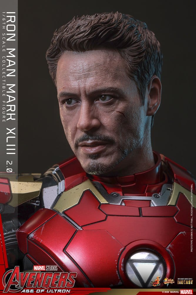 Iron Man Mark XLIII (2.0) Marvel Avengers: Age of Ultron Movie Masterpiece Diecast 1/6 Figurka 32 cm - Image 10