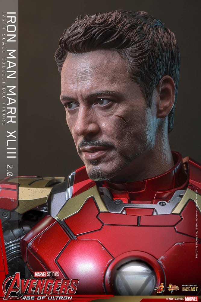 Iron Man Mark XLIII (2.0) Marvel Avengers: Age of Ultron Movie Masterpiece Diecast 1/6 Figurka 32 cm - Image 11
