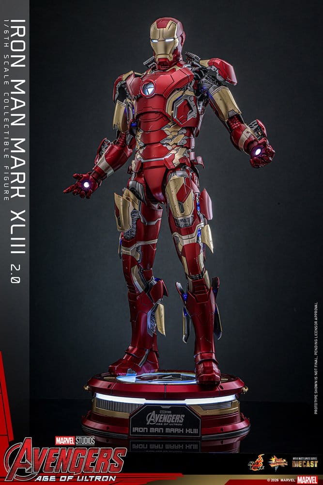 Iron Man Mark XLIII (2.0) Marvel Avengers: Age of Ultron Movie Masterpiece Diecast 1/6 Figurka 32 cm - Image 17