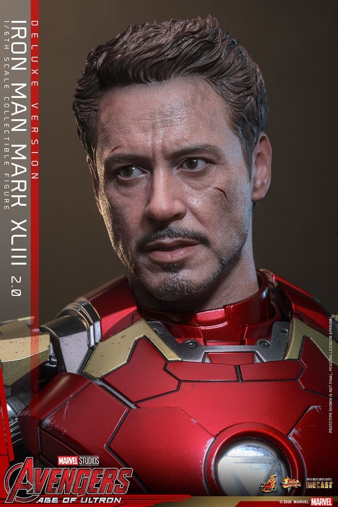 Iron Man Mark XLIII (2.0) Marvel Avengers: Age of Ultron Movie Masterpiece Diecast Deluxe Version 1/6 Figurka 32 cm - Image 18