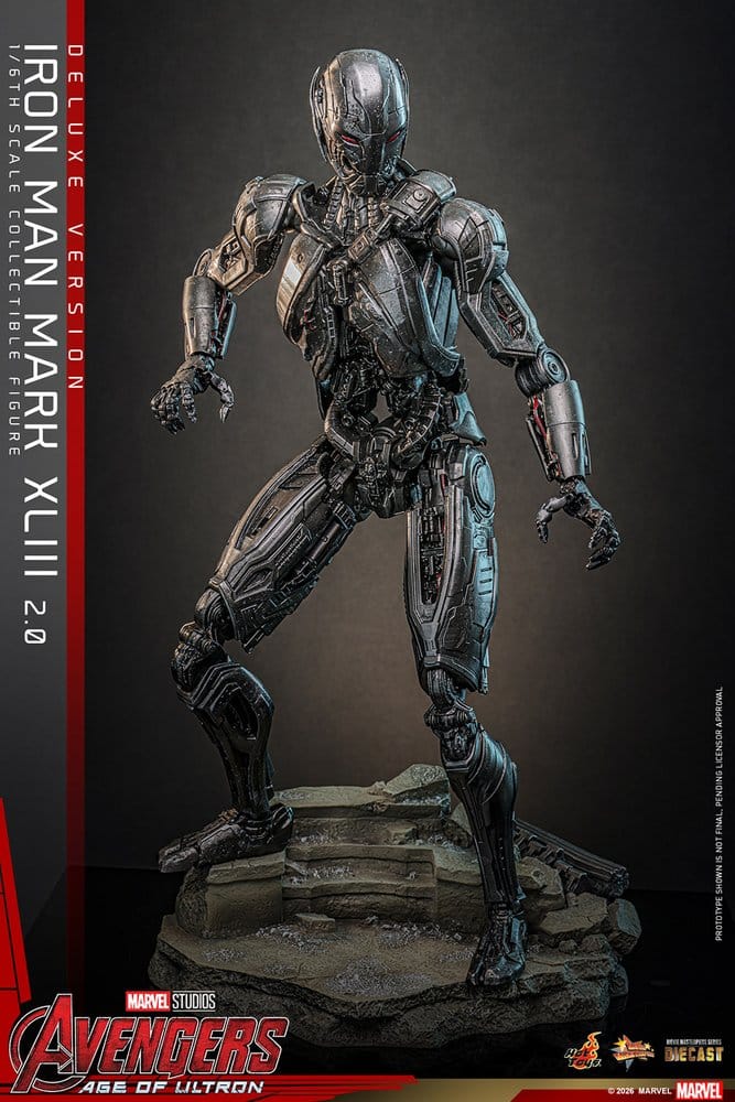 Iron Man Mark XLIII (2.0) Marvel Avengers: Age of Ultron Movie Masterpiece Diecast Deluxe Version 1/6 Figurka 32 cm - Image 3