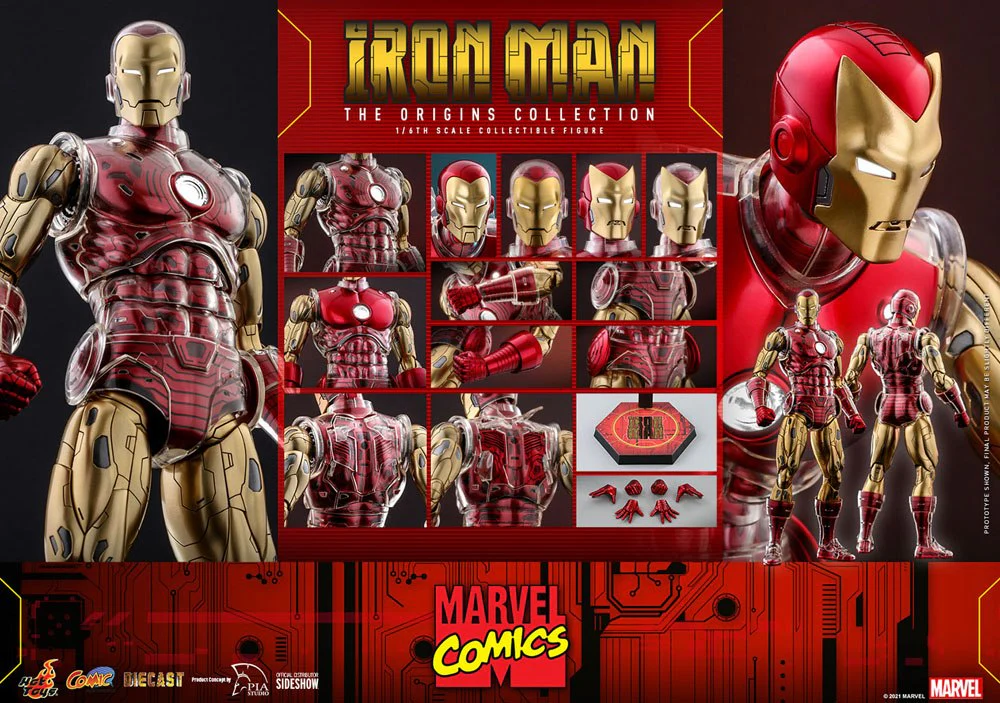 Iron Man Marvel The Origins Collection 1/6 Figurka 33cm - Image 12