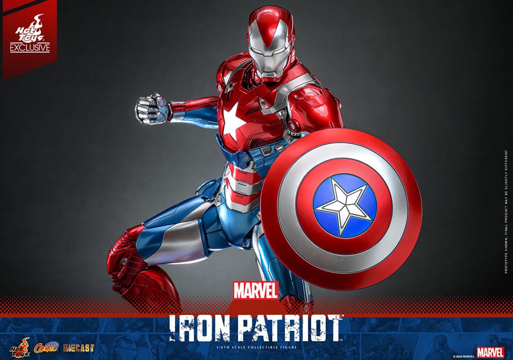 Iron Patriot Marvel Comic Diecast Masterpiece HT Exclusive 1/6 Figurka 32 cm - Image 15