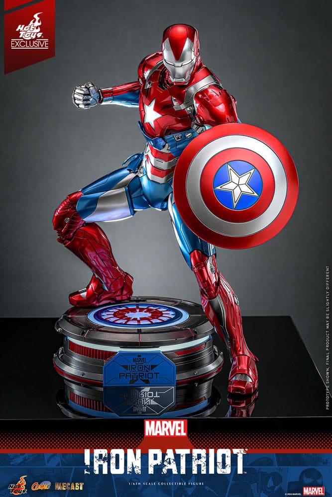 Iron Patriot Marvel Comic Diecast Masterpiece HT Exclusive 1/6 Figurka 32 cm - Image 3