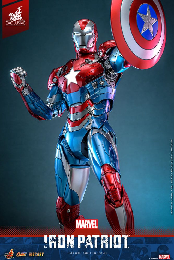 Iron Patriot Marvel Comic Diecast Masterpiece HT Exclusive 1/6 Figurka 32 cm - Image 4