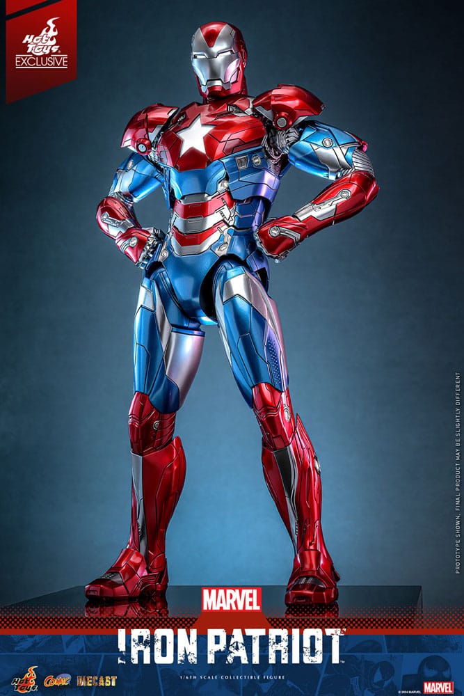 Iron Patriot Marvel Comic Diecast Masterpiece HT Exclusive 1/6 Figurka 32 cm - Image 5