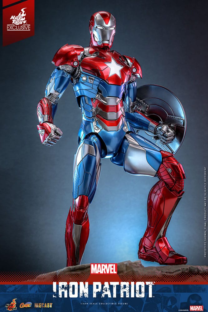 Iron Patriot Marvel Comic Diecast Masterpiece HT Exclusive 1/6 Figurka 32 cm - Image 7