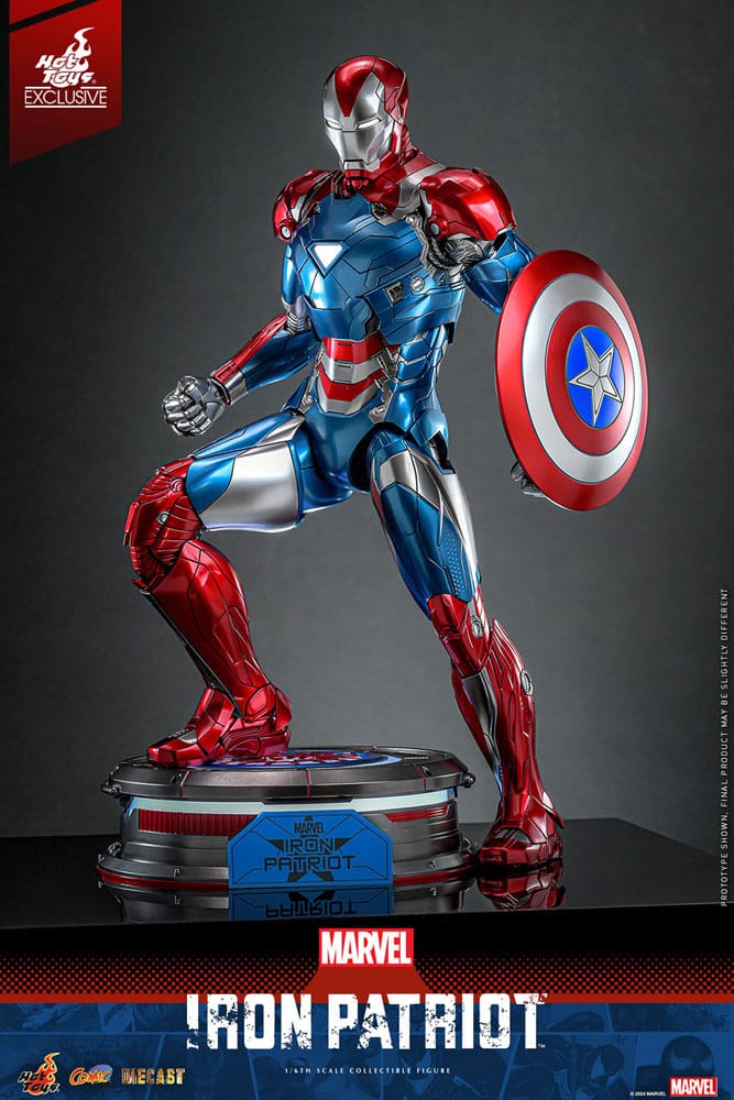 Iron Patriot Marvel Comic Diecast Masterpiece HT Exclusive 1/6 Figurka 32 cm - Image 9
