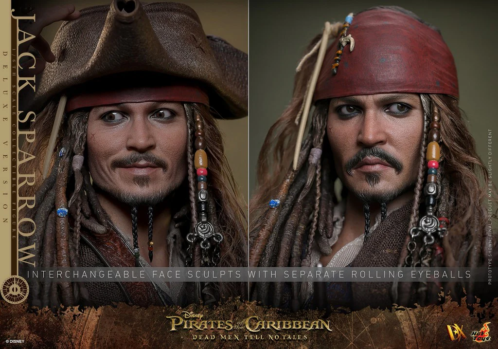 Jack Sparrow Pirates of the Caribbean: Dead Men Tell No Tales Deluxe Version 1:6 Figurka 30 cm - Image 15