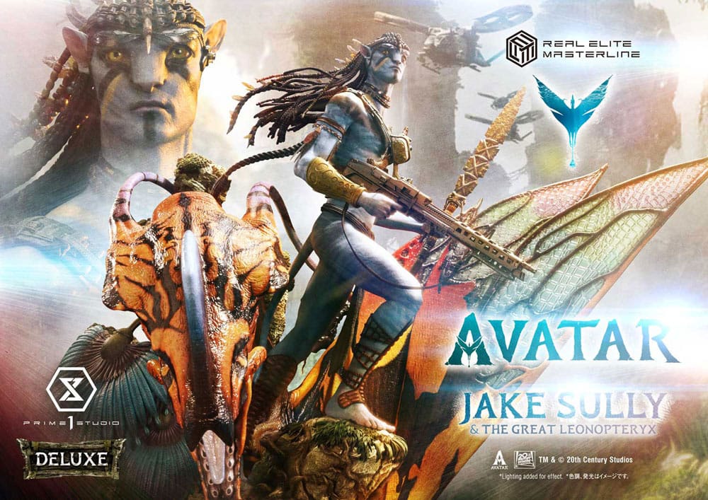 Jake Sully & The Great Leonopteryx Avatar(Film) Real Elite Masterline Series Deluxe Bonus Version 1/4 Figurka 87 cm - Image 2