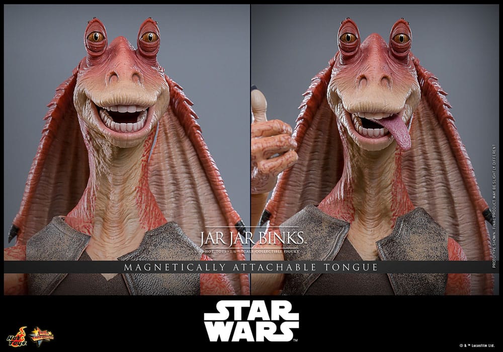 Jar Jar Binks Star Wars 1/6 Figurka 33 cm - Image 17