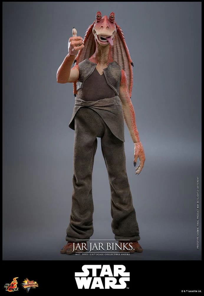 Jar Jar Binks Star Wars 1/6 Figurka 33 cm - Image 6
