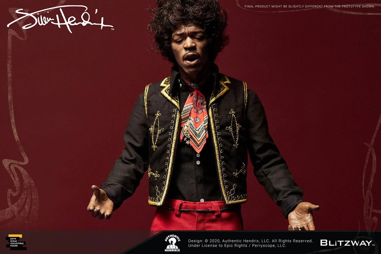 Jimi Hendrix Mucis Legends 1/6 Figurka 30 cm - Image 16