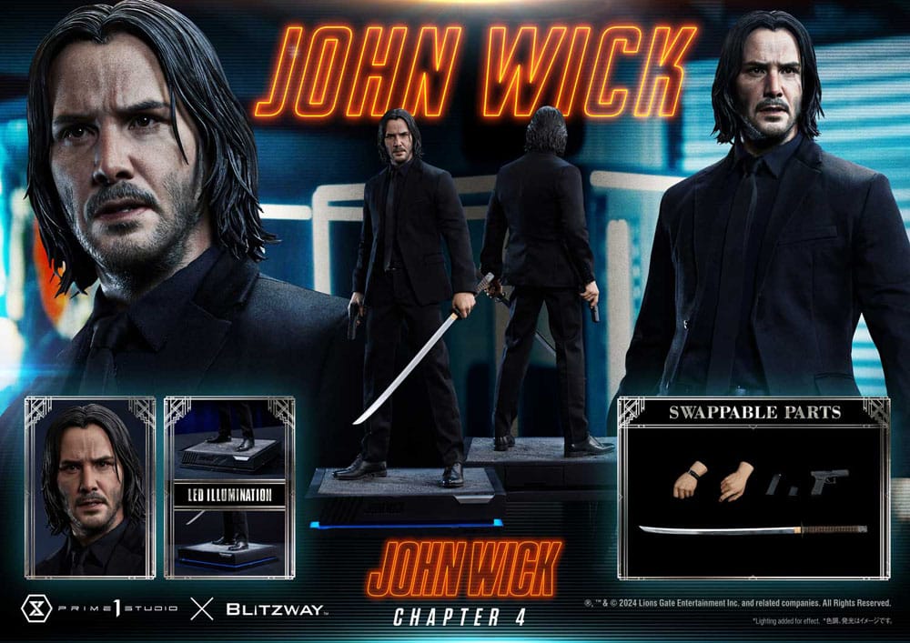 John Wick Chapter 4 Premium Masterline Series 1/4 Figurka 54 cm - Image 2
