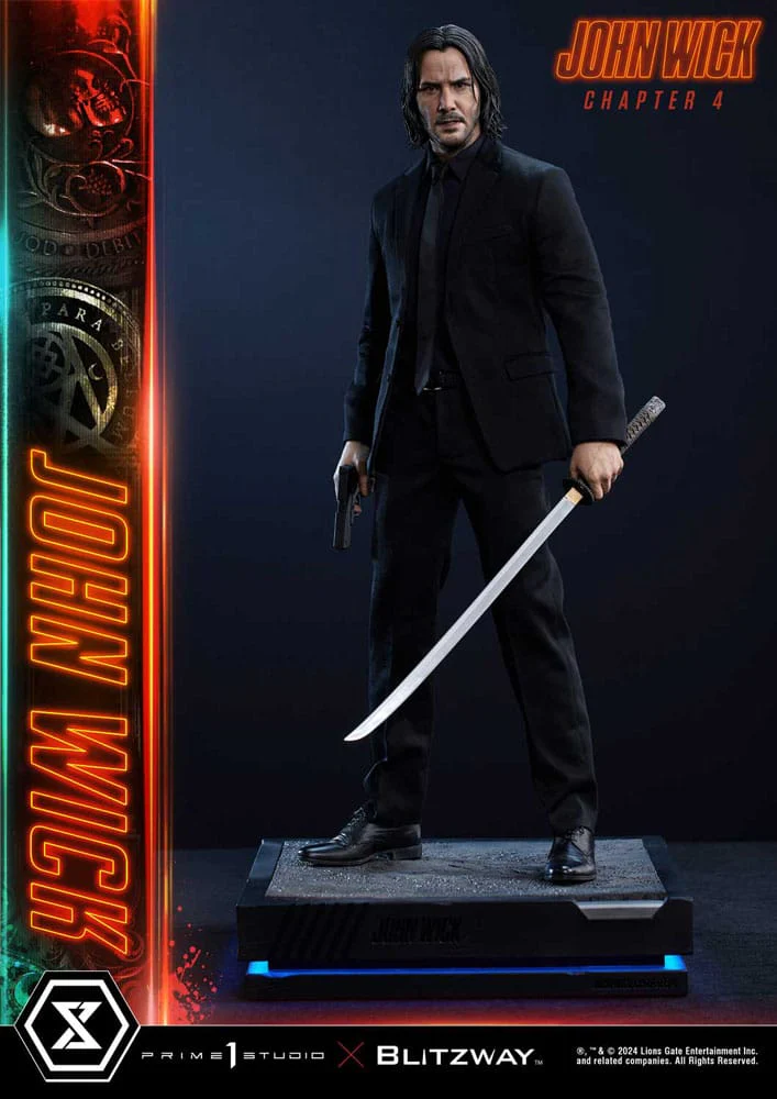 John Wick Chapter 4 Premium Masterline Series Deluxe Version 1/4 Figurka 54 cm - Image 6