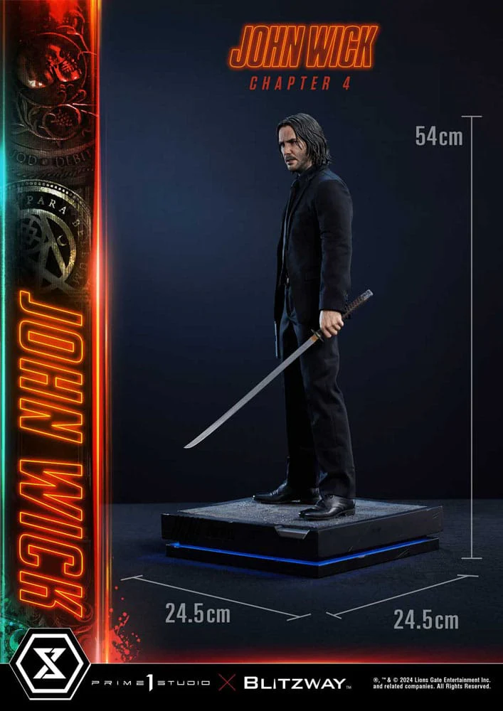 John Wick Chapter 4 Premium Masterline Series Deluxe Version 1/4 Figurka 54 cm - Image 7