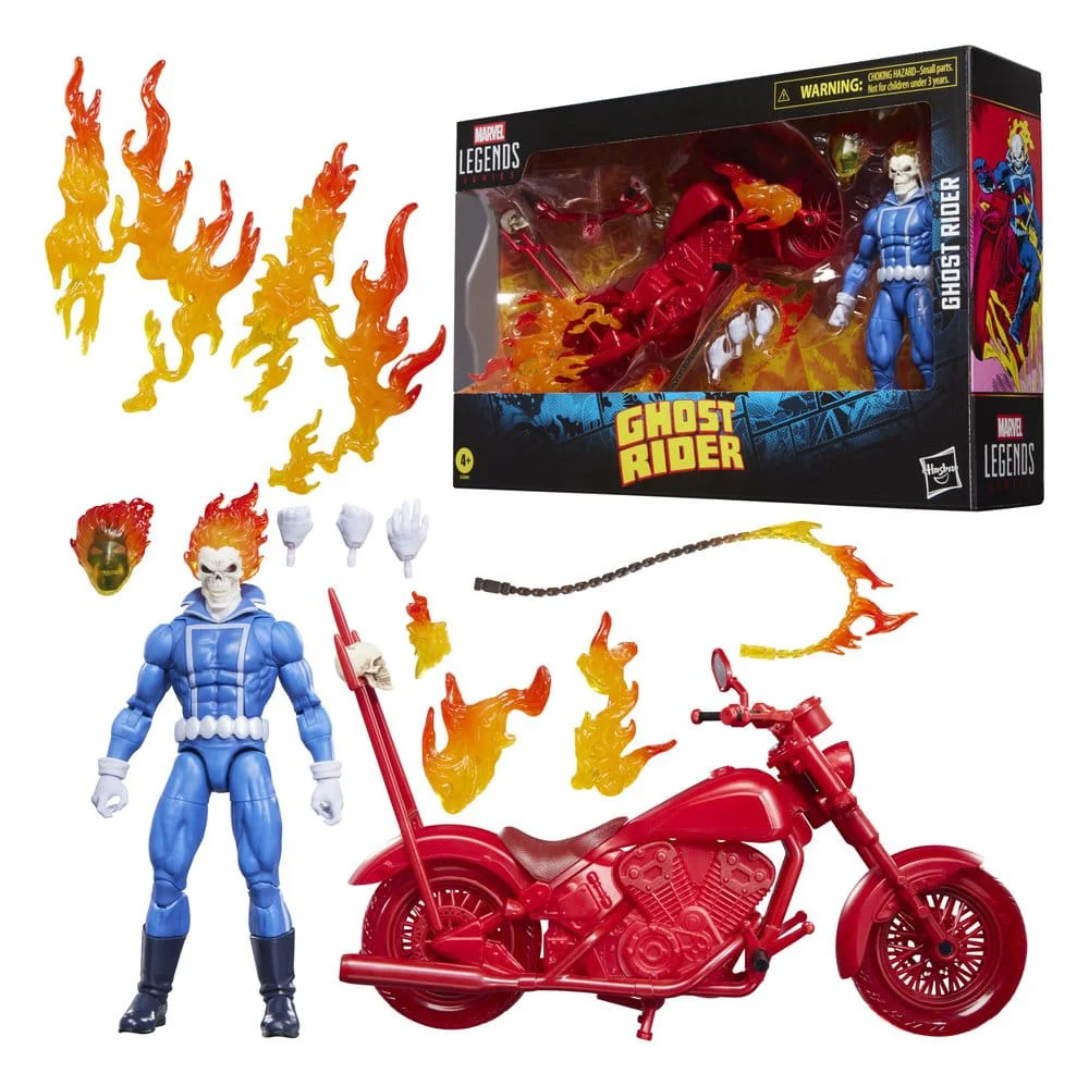 Johnny Blaze with Motorcycle Ghost Rider Marvel Legends Figurka 15 cm - Image 3