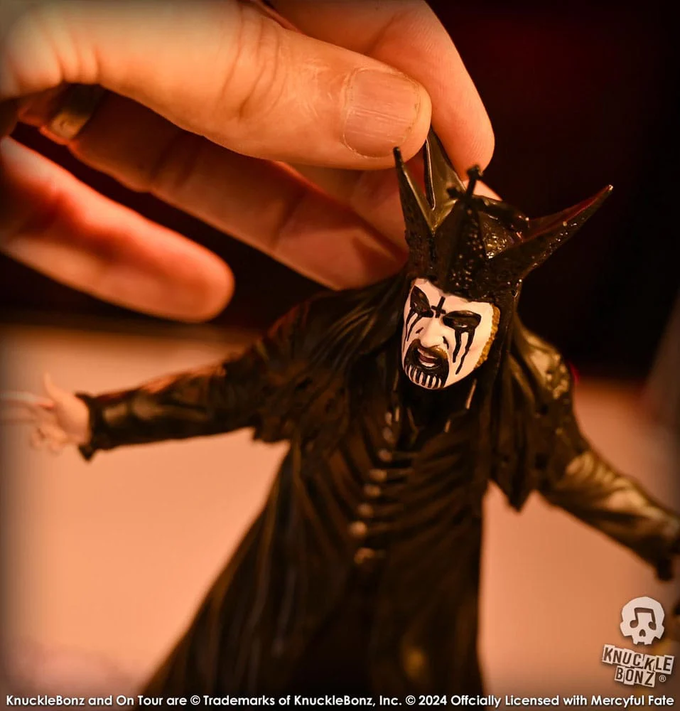 King Diamond III Black Version Mercyful Fate Rock Iconz Figurka 22 cm - Image 9