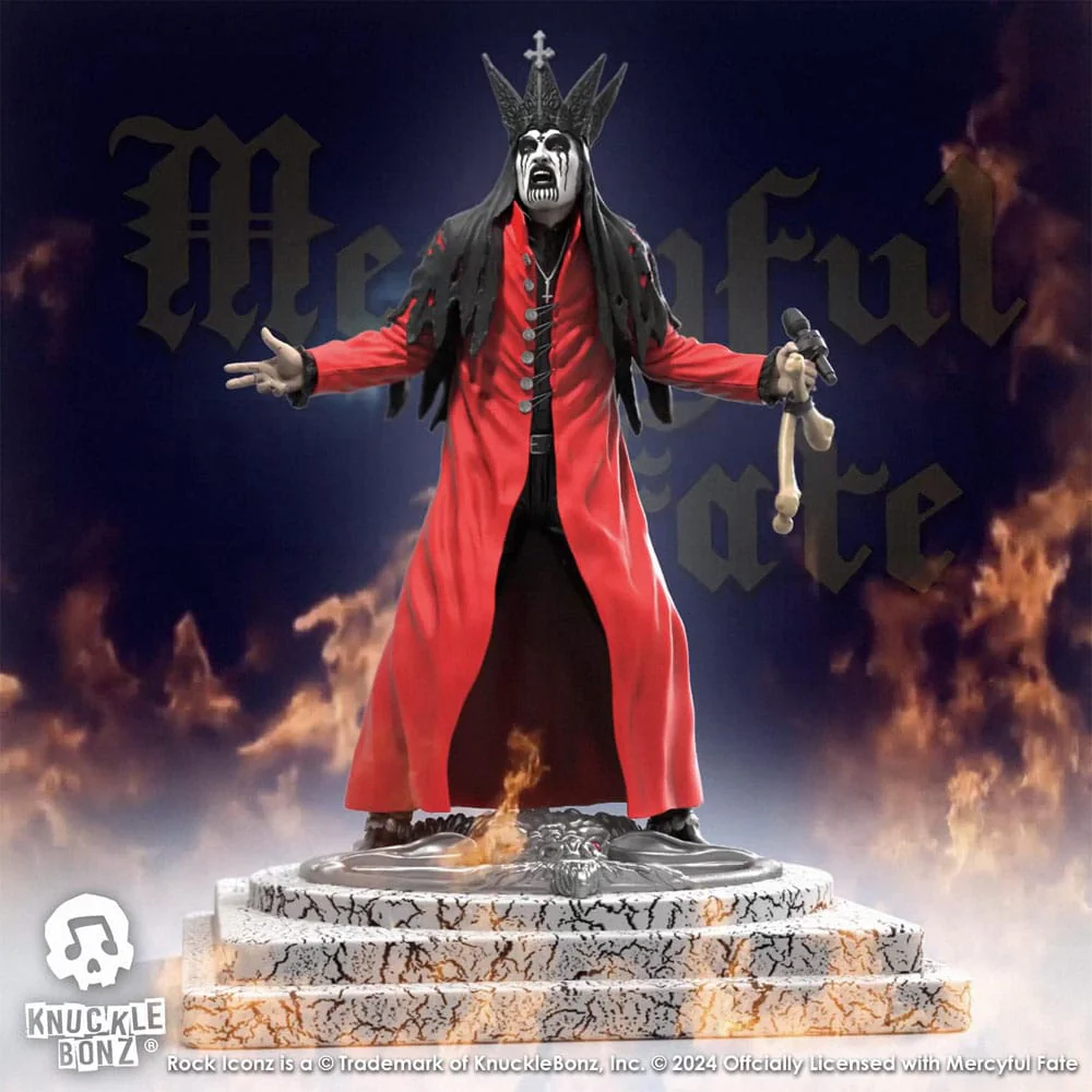 King Diamond III Red Version Mercyful Fate Rock Iconz Figurka 22 cm - Image 18