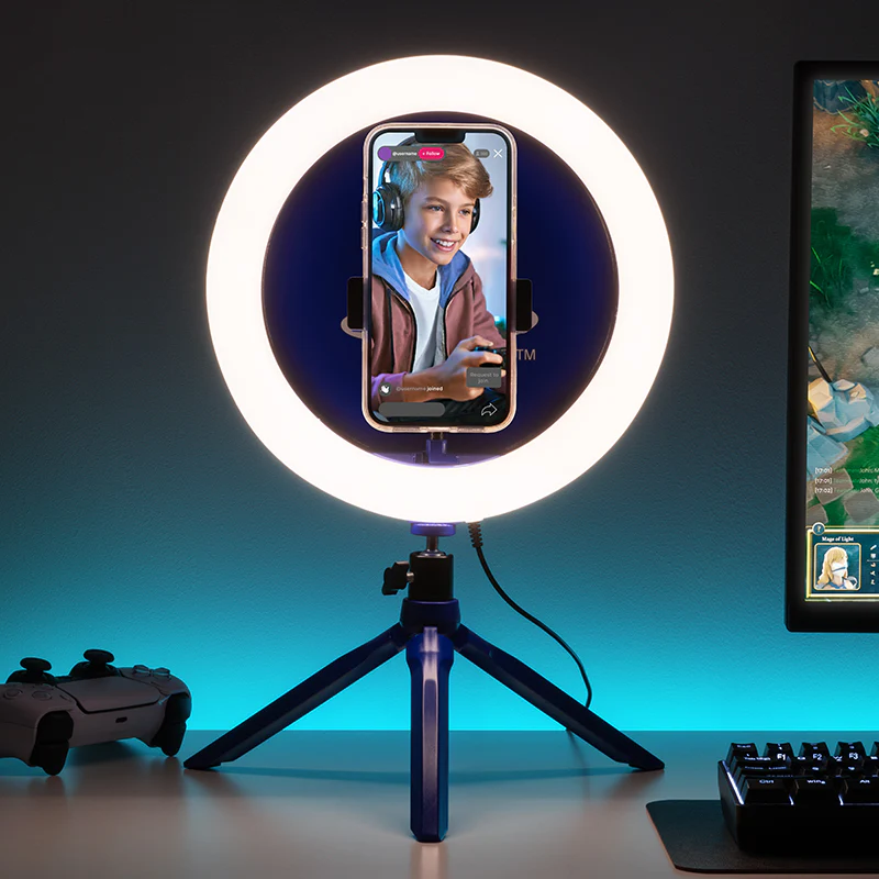 Lampa Biurkowa Pierścieniowa Z Uchwytem Na Telefon Playstation - Image 2
