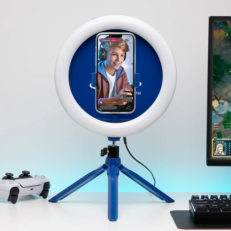 Lampa Biurkowa Pierścieniowa Z Uchwytem Na Telefon Playstation - Image 3