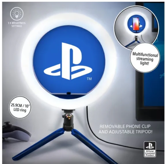 Lampa Biurkowa Pierścieniowa Z Uchwytem Na Telefon Playstation - Image 5