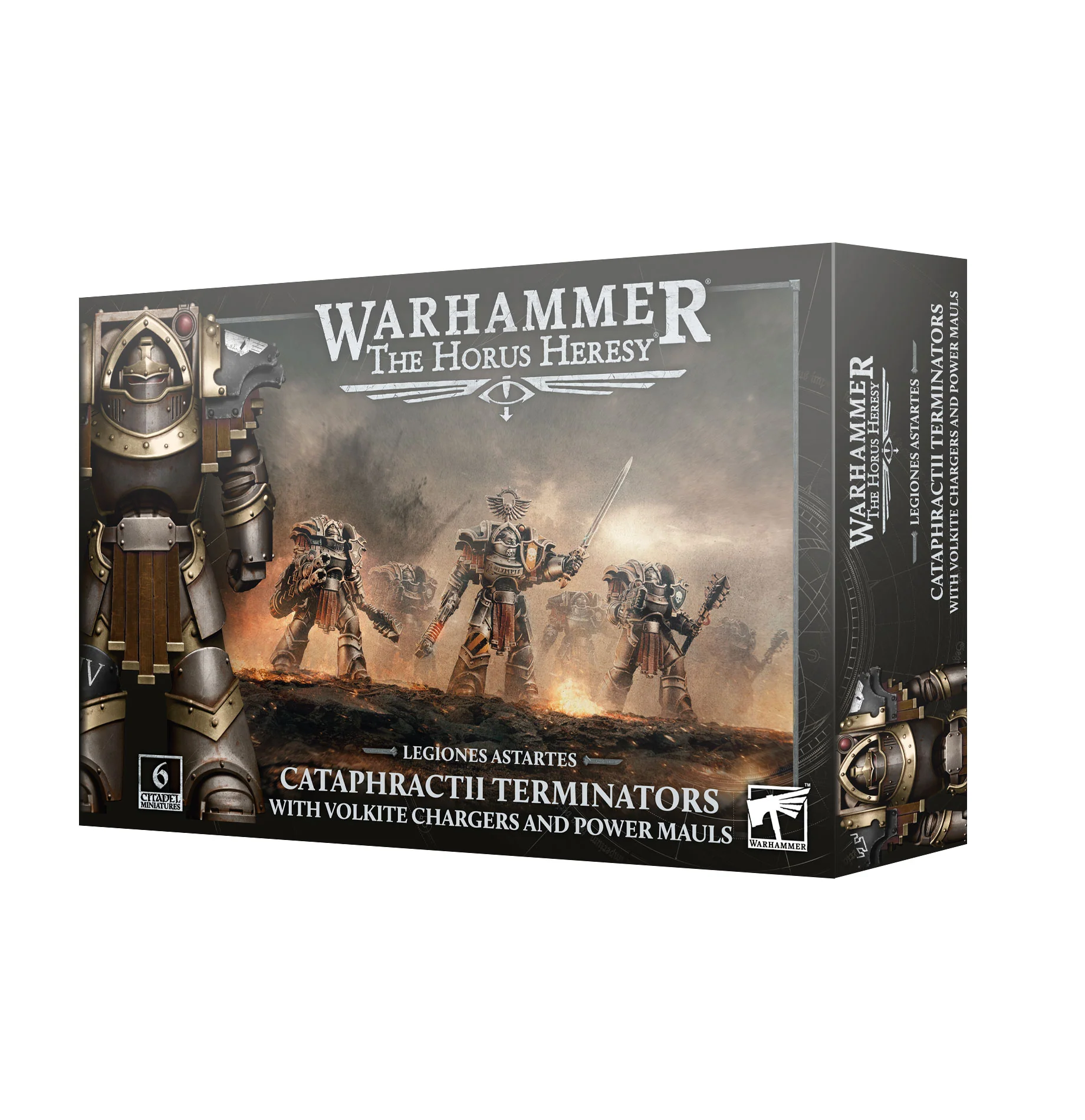 Legiones Astartes Cataphractii Terminators with Volkite Chargers and Power Mauls Warhammer The Horus Heresy