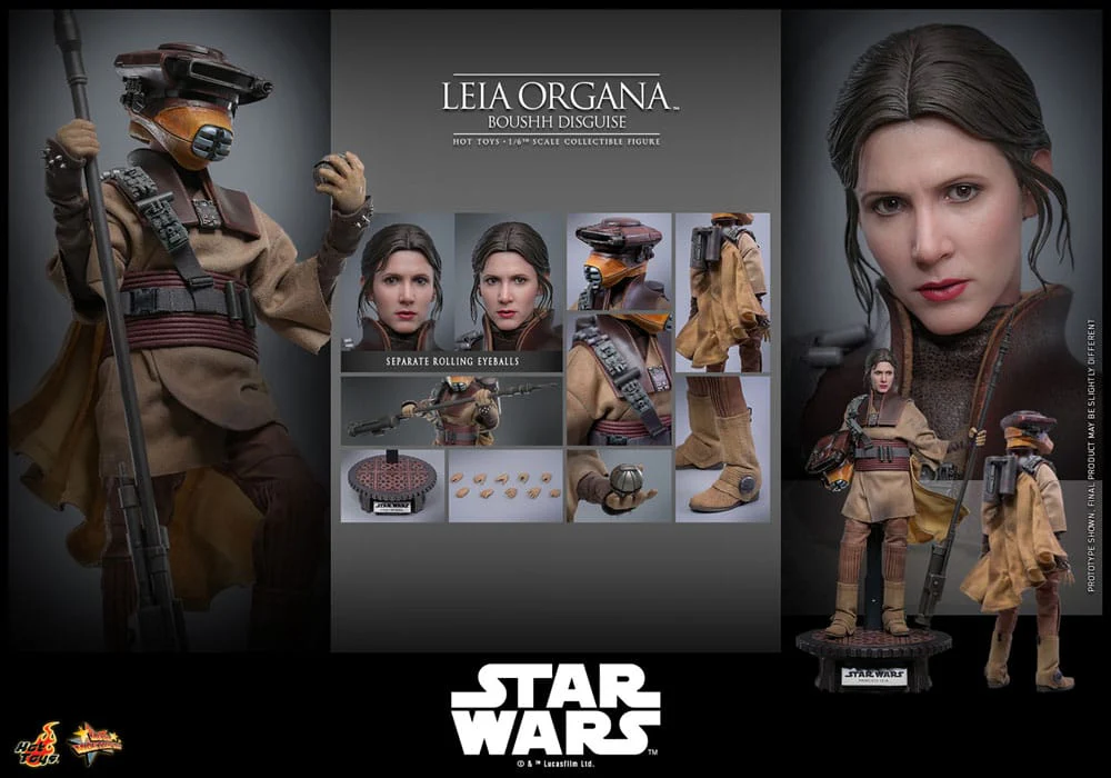 Leia Organa Boushh Disguise Star Wars Episode VI Movie Masterpiece 1/6 Figurka 27 cm - Image 16