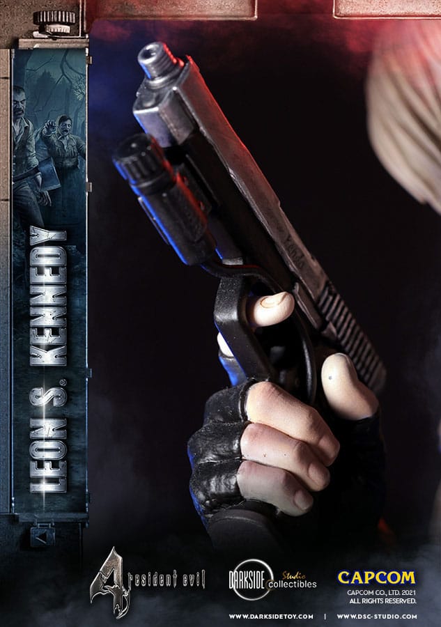 Leon Kennedy Resident Evil Premium Figurka 50 cm - Image 4